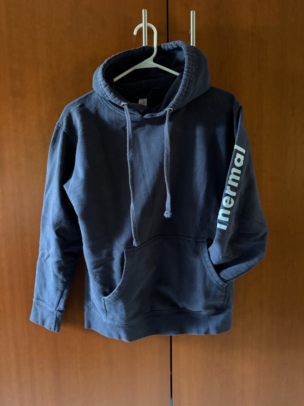 Desert International Horse Park Logo Hoodie in Navy Blue size S